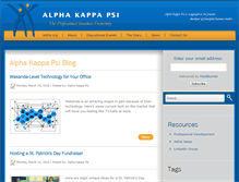 Tablet Screenshot of blog.akpsi.org
